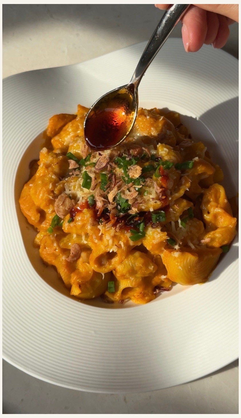 Buttery Pumpkin Miso Pasta