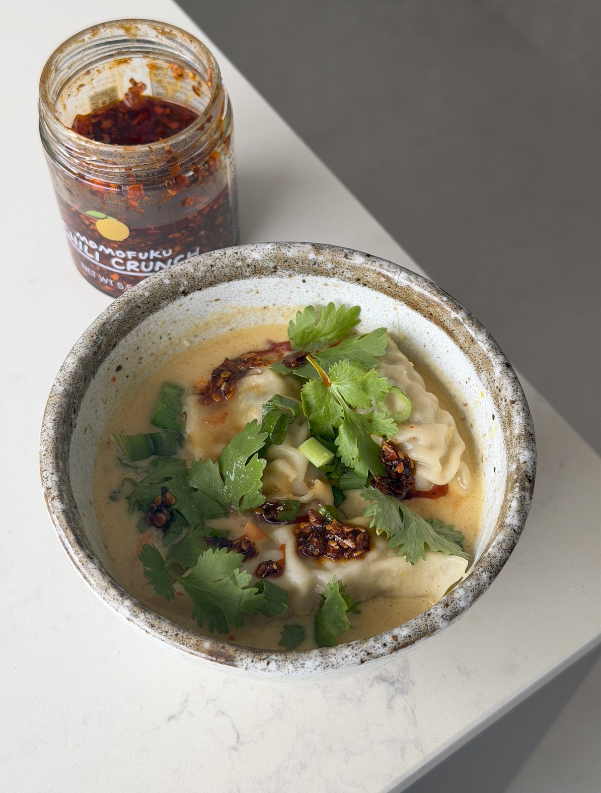 One Pot Curry Gyoza Dumplings